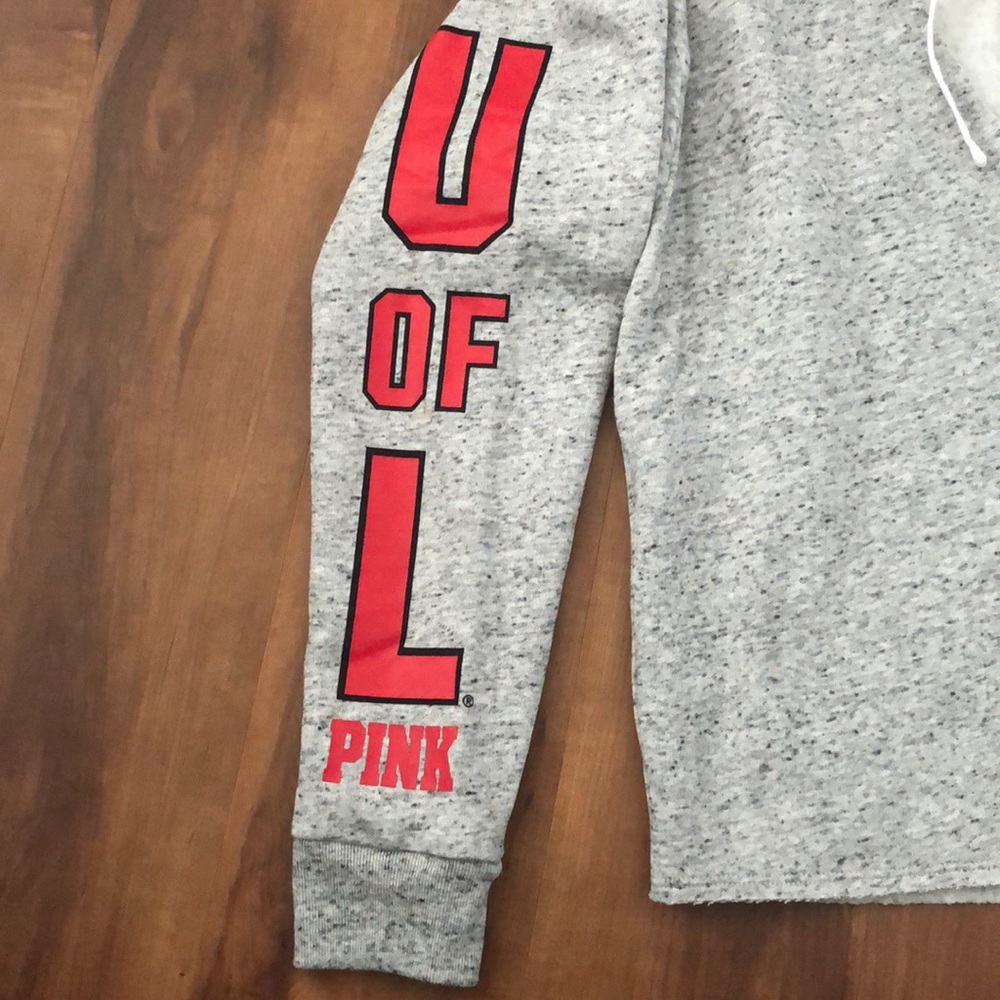 Pink VS Collegiate Louisville Hoodie Sweatshirt - Picture 3 of 7
